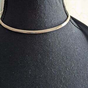 Vintage Sterling Silver 925 Torque Choker Necklace
